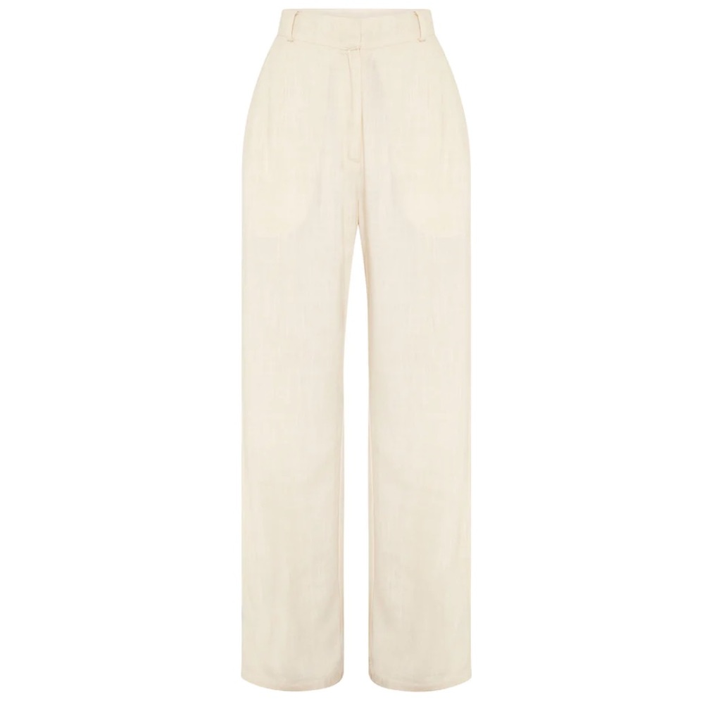 New All That Remains Limited Edition Cairo Pants in Bone Linen Blend
